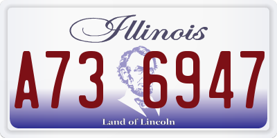 IL license plate A736947