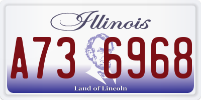 IL license plate A736968