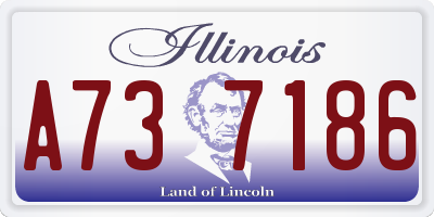 IL license plate A737186