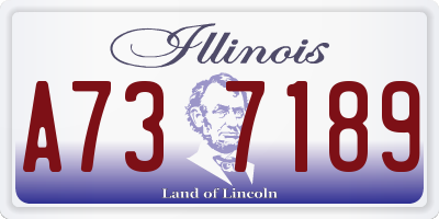 IL license plate A737189