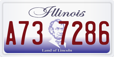 IL license plate A737286