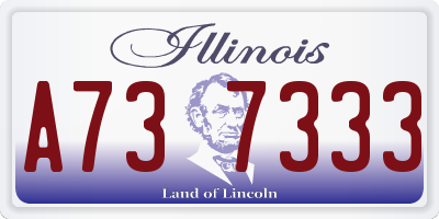 IL license plate A737333