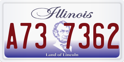 IL license plate A737362