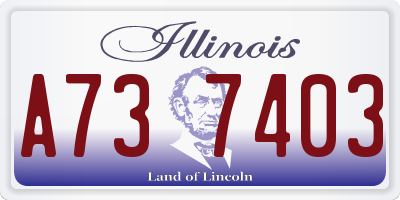 IL license plate A737403