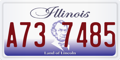 IL license plate A737485