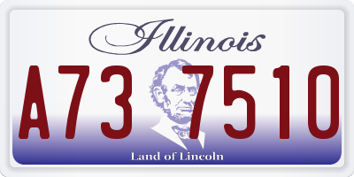 IL license plate A737510