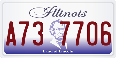 IL license plate A737706