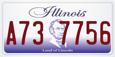 IL license plate A737756