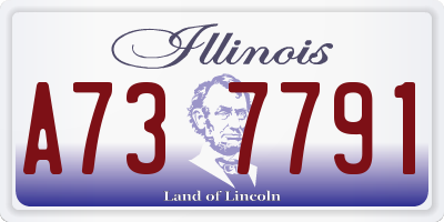 IL license plate A737791