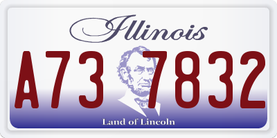 IL license plate A737832