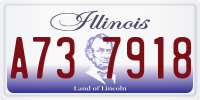 IL license plate A737918