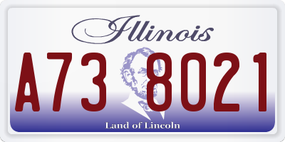 IL license plate A738021