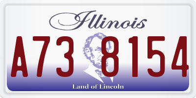 IL license plate A738154