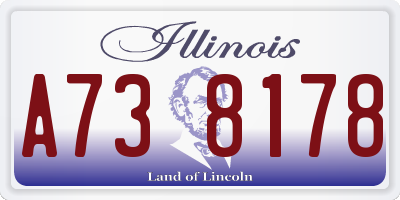 IL license plate A738178