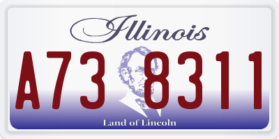 IL license plate A738311