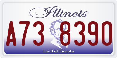 IL license plate A738390