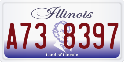 IL license plate A738397