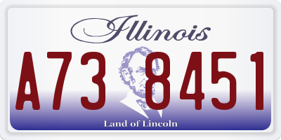 IL license plate A738451