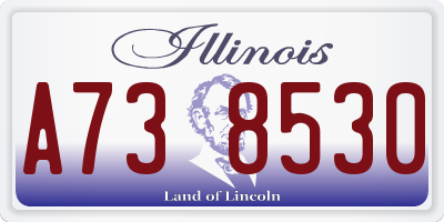 IL license plate A738530