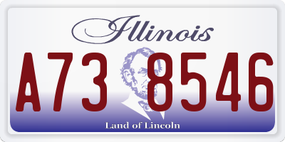 IL license plate A738546