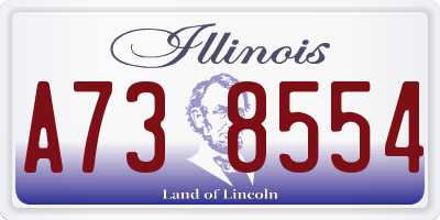 IL license plate A738554