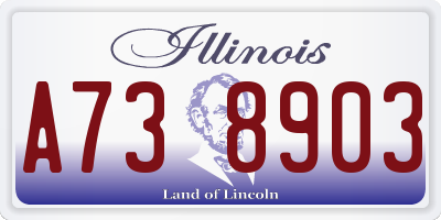 IL license plate A738903