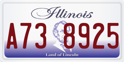 IL license plate A738925