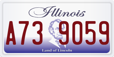 IL license plate A739059
