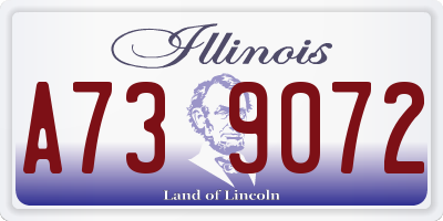 IL license plate A739072