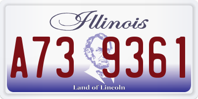 IL license plate A739361