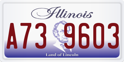 IL license plate A739603