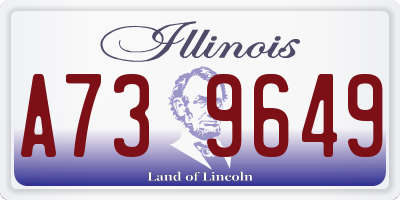 IL license plate A739649