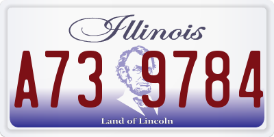 IL license plate A739784