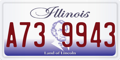 IL license plate A739943