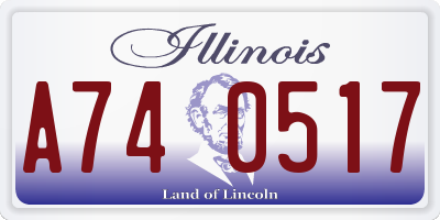 IL license plate A740517