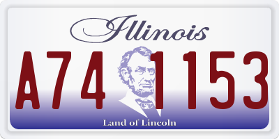 IL license plate A741153