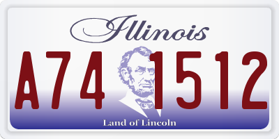 IL license plate A741512