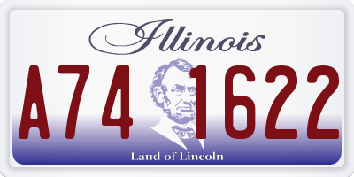 IL license plate A741622