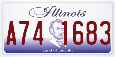 IL license plate A741683