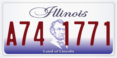 IL license plate A741771