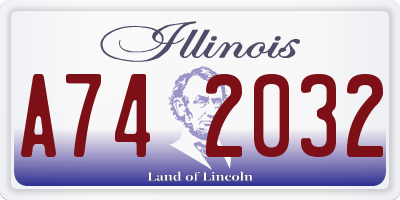 IL license plate A742032