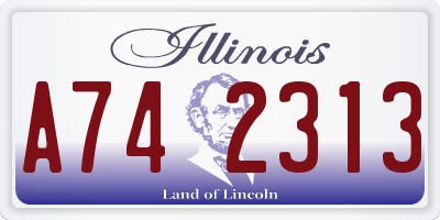 IL license plate A742313