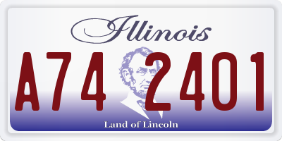 IL license plate A742401