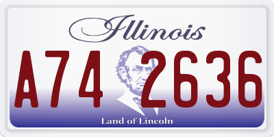 IL license plate A742636