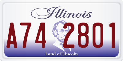 IL license plate A742801