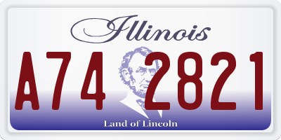 IL license plate A742821