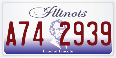 IL license plate A742939