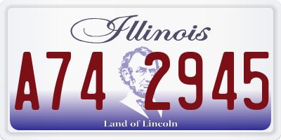 IL license plate A742945