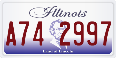 IL license plate A742997