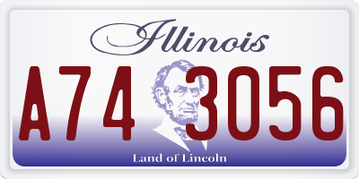 IL license plate A743056